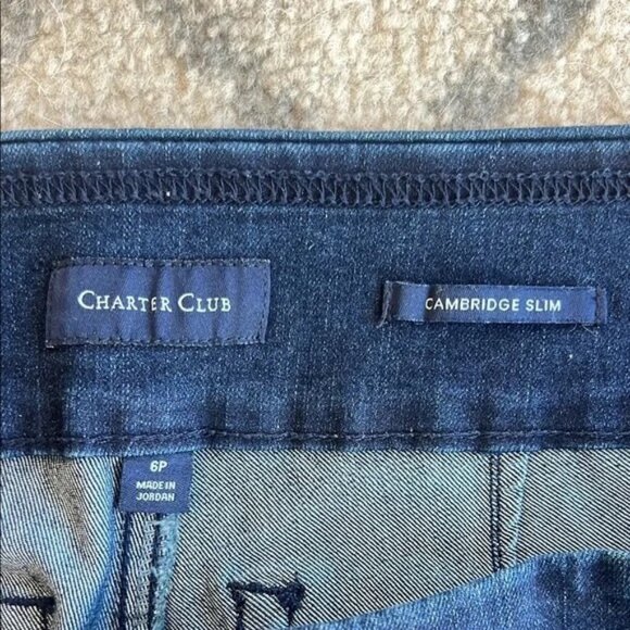Charter Club Blue Ankle Cropped Jeans - Picture 2 of 3
